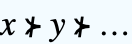 x⊁y⊁...