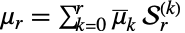 mu_r=sum_(k=0)^rmu^__k TemplateBox[{r, k}, StirlingS2]