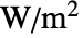 TemplateBox[{InterpretationBox[, 1], {"W", , "/", , {"m", ^, 2}}, watts per meter squared, {{(, "Watts", )}, /, {(, {"Meters", ^, 2}, )}}}, QuantityTF]