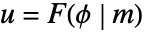 u=TemplateBox[{phi, m}, EllipticF]